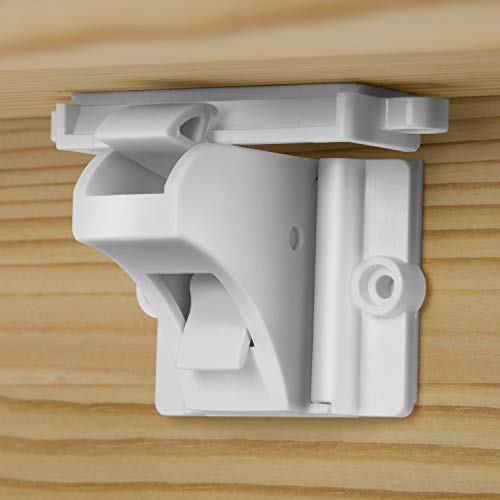 Child Safety Magnetic Cabinet Locks - vmaisi 4 Pack Adhesive Baby Proofing Cabinets & Drawers Latches