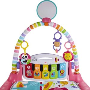 Fisher Price Baby Gift Set Deluxe Kick & Play Piano Gym & Maracas, Playmat & Musical Toy with Smart Stages Learning Content plus 2 Rattles (Amazon Exclusive)