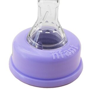 nfant | Slow Flow Nipple, Purple (6ml/min), 4-Pack