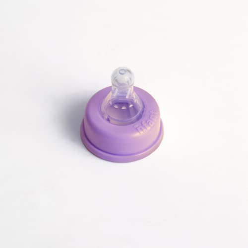 nfant | Slow Flow Nipple, Purple (6ml/min), 4-Pack