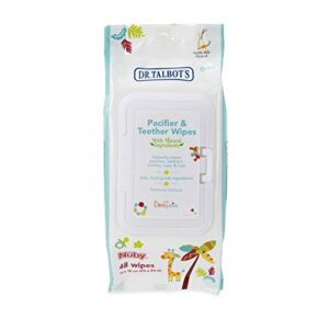 dr. talbot’s pacifier and teether wipes naturally inspired with citroganix, vanilla milk, 48 count, 1 pack