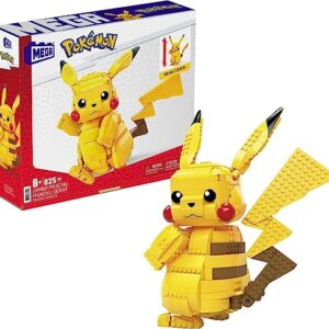 MEGA Pokémon Action Figure Building Toy Set for Kids, Jumbo Pikachu with 806 Pieces, 12 Inches Tall, Age 8+ Years Old Gift Idea (Amazon Exclusive)