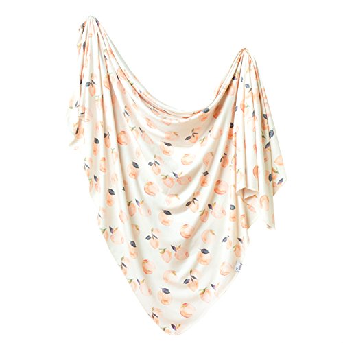 Copper Pearl Large Premium Knit Baby Swaddle Receiving Blanket Caroline