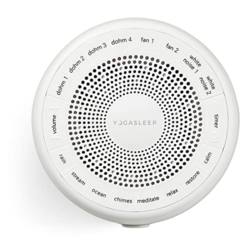 Yogasleep Whish White Noise Sound Machine, 16 Natural & Soothing Sounds, Volume Control for Baby & Adults, Get Office Privacy, Concentration, Sleep Aid, Compact for Easy Travel, Essentials for Nursery