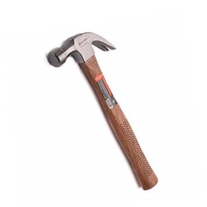 edward tools oak claw hammer 16 oz - heavy duty all purpose hammer - forged carbon steel head - etched solid oak handle for more durability and grip (1)