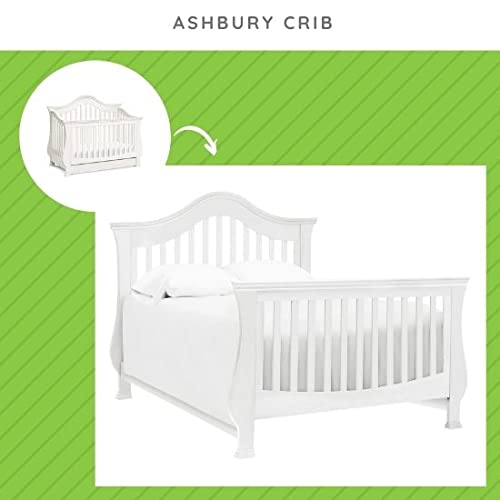 CC KITS Full-Size Conversion Kit Bed Rails for Million Dollar Baby Ashbury, Durham, Etienne, Foothill, Louis & Wembley Cribs (White)