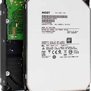 HGST Ultrastar He8 HDD HUH728080ALE604 8TB 7200RPM 128MB Cache SATA 6.0Gb/s 3.5-Inch Enterprise Server Data Center Hard Drive (Renewed)