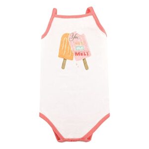 Hudson Baby Unisex Baby Cotton Sleeveless Bodysuits Ice Cream, 12-18 Months