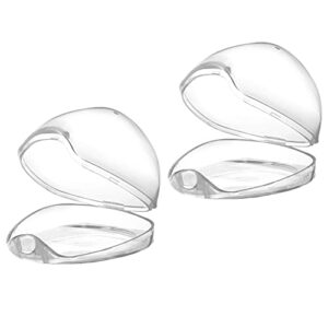 Accmor Pacifier Case, Pacifier Holder Case, Pacifier Container for Travel, BPA Free, Transparent, 2 Pack