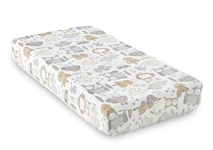 levtex home baby night owl changing pad cover, taupe