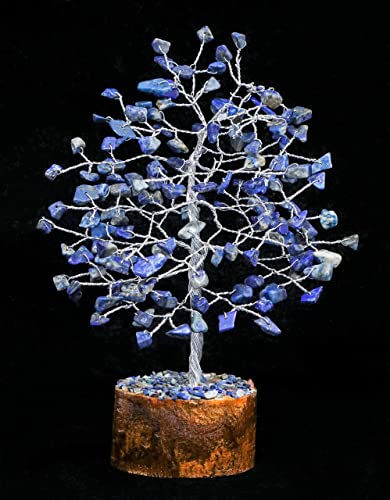 Lapis Lazuli Crystal Tree of Life - Handmade Gemstone Tree, Chakra Tree of Life, Money Tree, Feng Shui Decor, Spiritual Gift, Healing Crystal Tree, Artificial Tree, Bonsai Tree, Crystal Decoration