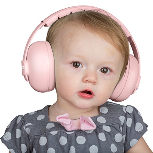 Snug Baby Earmuffs, Best Toddler & Infant Hearing Protection Ages 0-2+ Ear Protection for Babies (Pink)