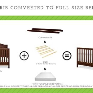 CC KITS Full Size Conversion Kit Bed Rails for Davinci Charlie 4-in-1 Crib (Espresso)