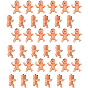 36pcs mini plastic babies for baby shower, ice cube game, party decorations, baby toys