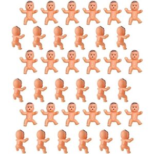 36pcs Mini Plastic Babies for Baby Shower, ice Cube Game, Party Decorations, Baby Toys