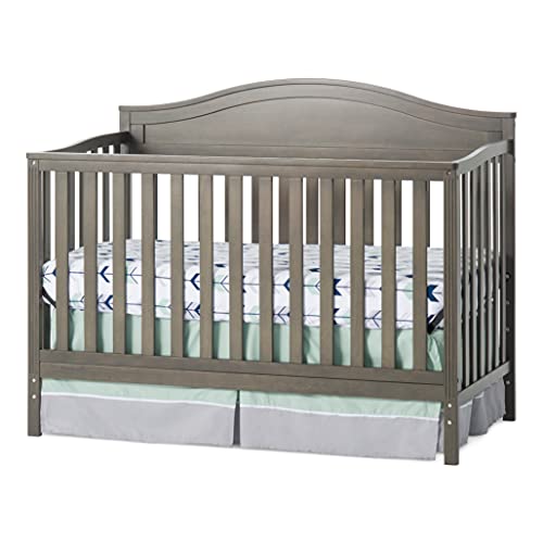 Child Craft Sidney 4-in-1 Convertible Crib, Dapper Gray