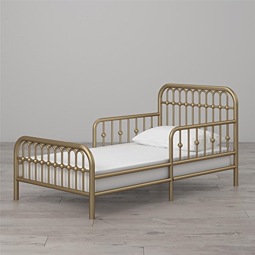 Little Seeds Monarch Hill Ivy Metal Toddler Bed, Gold