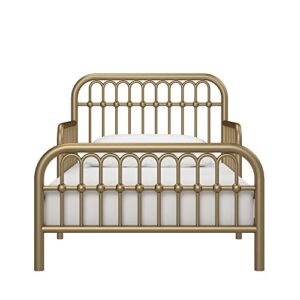 Little Seeds Monarch Hill Ivy Metal Toddler Bed, Gold