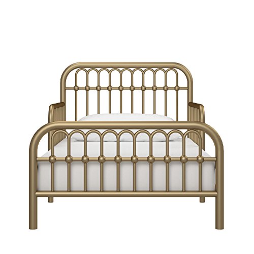 Little Seeds Monarch Hill Ivy Metal Toddler Bed, Gold