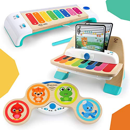 Baby Einstein and Hape Magic Touch Piano Wooden Musical Toddler Toy, Age 6 Months and Up