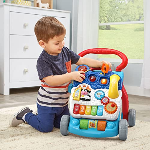 VTech Sit-To-Stand Learning Walker (Frustration Free Packaging), Blue