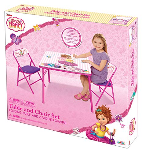 Fancy Nancy Activity Table Set with 2 Chairs, Pink