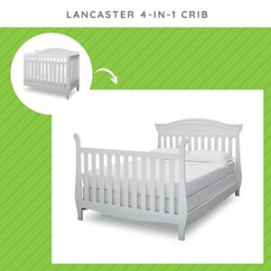 CC KITS Full Size Conversion Kit Bed Rails for Delta Children's Lancaster Crib (Bianca White)