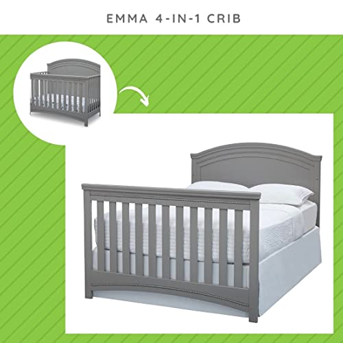 CC KITS Full Size Conversion Kit Bed Rails for Delta Children's Emma Crib - Grey