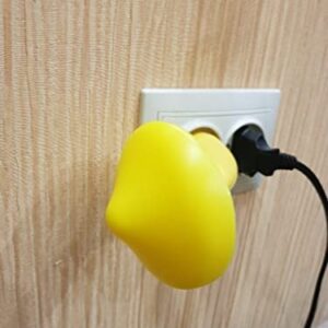 Sensor LED Night Lights for Adults Kids NightLight Cute Mushroom Night Light Plug in Wall Lamps for Bedroom, Bathroom,Toilet, Stairs, Kitchen, Hallway Corridor Warm Yellow