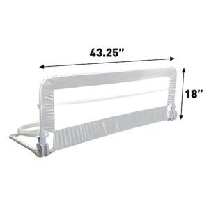 Dreambaby Savoy Bed Rail Guard - Toddlers Bed Rails with Safety Anchors - Fits Up to Queen Size Mattress - Measures 43 inches Wide & 18 inches Tall - Model L720