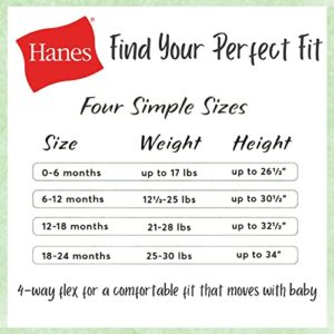 Hanes Baby Pants, Flexy Soft Knit Pull-on Sweatpants, Stretch Joggers for Babies & Toddlers, 3-Pack, Grey, 0-6 Months