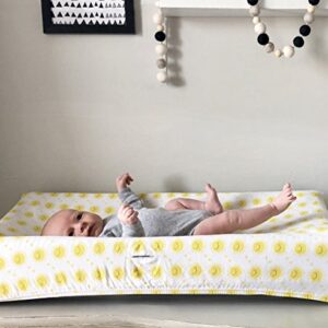 Hello Spud - Yellow Sunshine Changing Pad Cover Organic Cotton Jersey - Super Soft