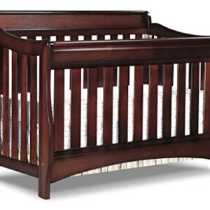 Full-Size Conversion Kit Bed Rails for Delta Children's Bentley Cribs | Multiple Finishes Available (Black Cherry Espresso)