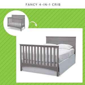 CC KITS Full Size Conversion Kit Bed Rails for Delta Children's Fancy Crib (Grey)