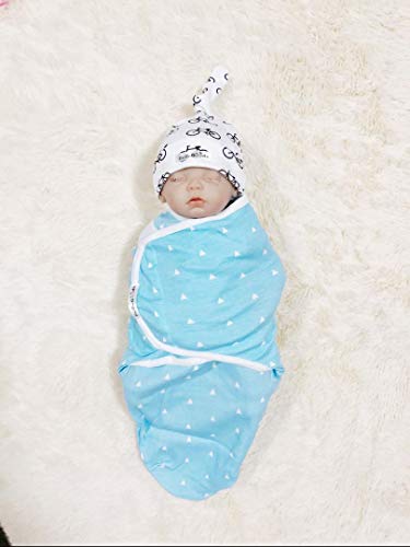 BaeBae Goods Swaddle Blanket, Adjustable Infant Baby Wrap Set of 4, Baby Swaddling Wrap Blankets Made in Soft Cotton