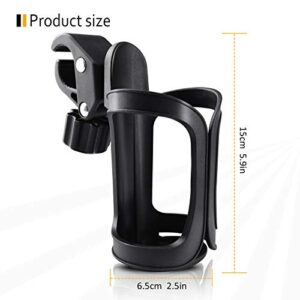 Pack of 2 Stroller Cup Holders, Universal Drinks Holder for Bikes, Trolleys or Walkers (2 Pack)