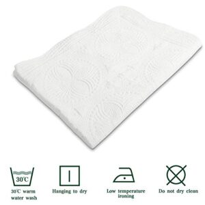 MONOBLANKS Baby Quilt Personlized Monogram Lightweight Embossed Scalloped Throw Blanket Four Seasons (White)