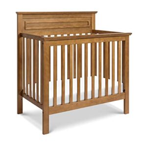 davinci autumn 4-in-1 convertible mini crib in chestnut, greenguard gold certified