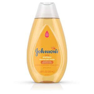 johnson's baby tear free gentle baby shampoo, free of parabens, phthalates, sulfates and dyes, yellow, 6.76 fl oz