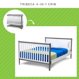 CC KITS Full Size Conversion Kit Bed Rails for Delta Children's Tribeca Crib - White