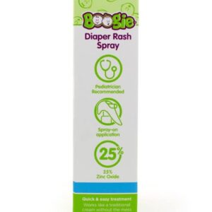 Diaper Rash Cream Spray by Boogie Bottoms, Travel Friendly No-Rub Touch Free Application for Sensitive Skin, from The Maker of Boogie Wipes, Over 200 Sprays per Bottle, 1.7 oz