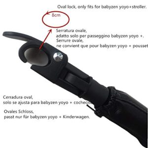 Baby Stroller Bumper Bar,Armrest, Handle, Crossbar Accessories Only for BBZ YoYo and Yoyo+ ,Black PU Leather