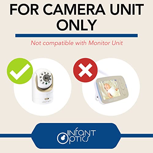 Infant Optics Official Power Cord Adapter for DXR-8 Camera Unit (Not Compatible with Monitor Unit. 2019 Original Infant Optics Accessory), White