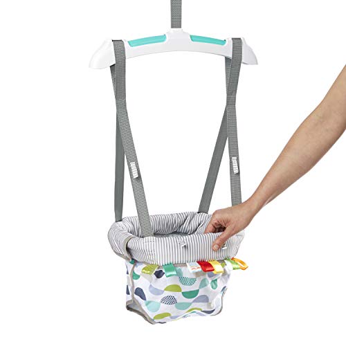 Bright Starts Playful Parade Door Jumper for Baby with Adjustable Strap, 6 Months and Up, Max Weight 26 lbs