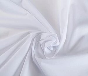pul p.u.l. poly-urethane laminated diaper cover 2 mil. water resistant solid fabric - white