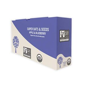 Peter Rabbit Organics SUPER Oats & Seeds, Apple & Blueberry, 4 oz Pouches, (Pack of 10)