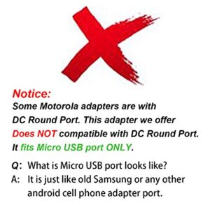 for Motorola Baby Monitor Charger Power Cord Replacement Adapter Supply Compatible with Parent Unit MBP33S MBP36S MBP38S MBP41S MBP48 MBP482 5.0V 6.6Ft