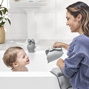 Skip Hop Baby Bath Rinse Cup, Moby Tear-free Waterfall Rinser, Grey