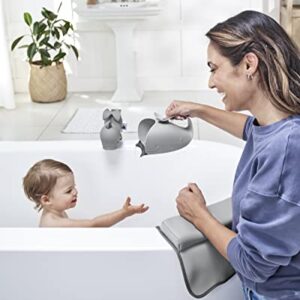 Skip Hop Baby Bath Rinse Cup, Moby Tear-free Waterfall Rinser, Grey