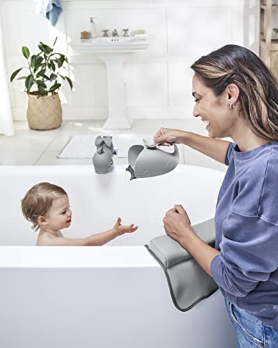 Skip Hop Baby Bath Rinse Cup, Moby Tear-free Waterfall Rinser, Grey